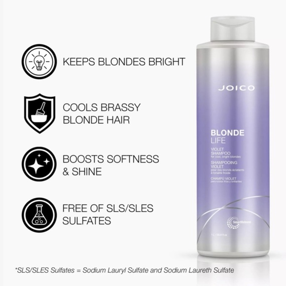 Joico | Blonde Life Violet Shampoo for Cool, Bright Blondes - Picture 6 of 7